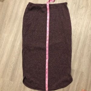 💝 FREE with Purchase - LA Hearts Stretchy Maroon Purple Midi Skirt